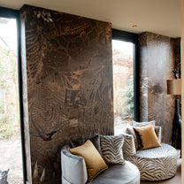 Wallpaper Wanderlust | Dark Brown | Sample