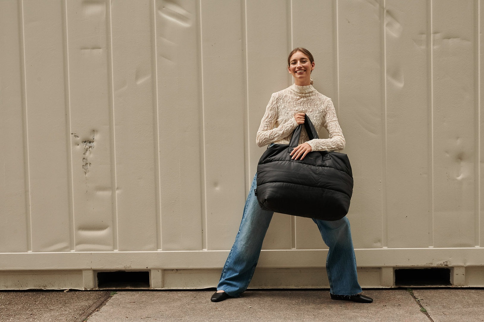 Big puffy weekend Bag Camill | Black | Tinne+Mia