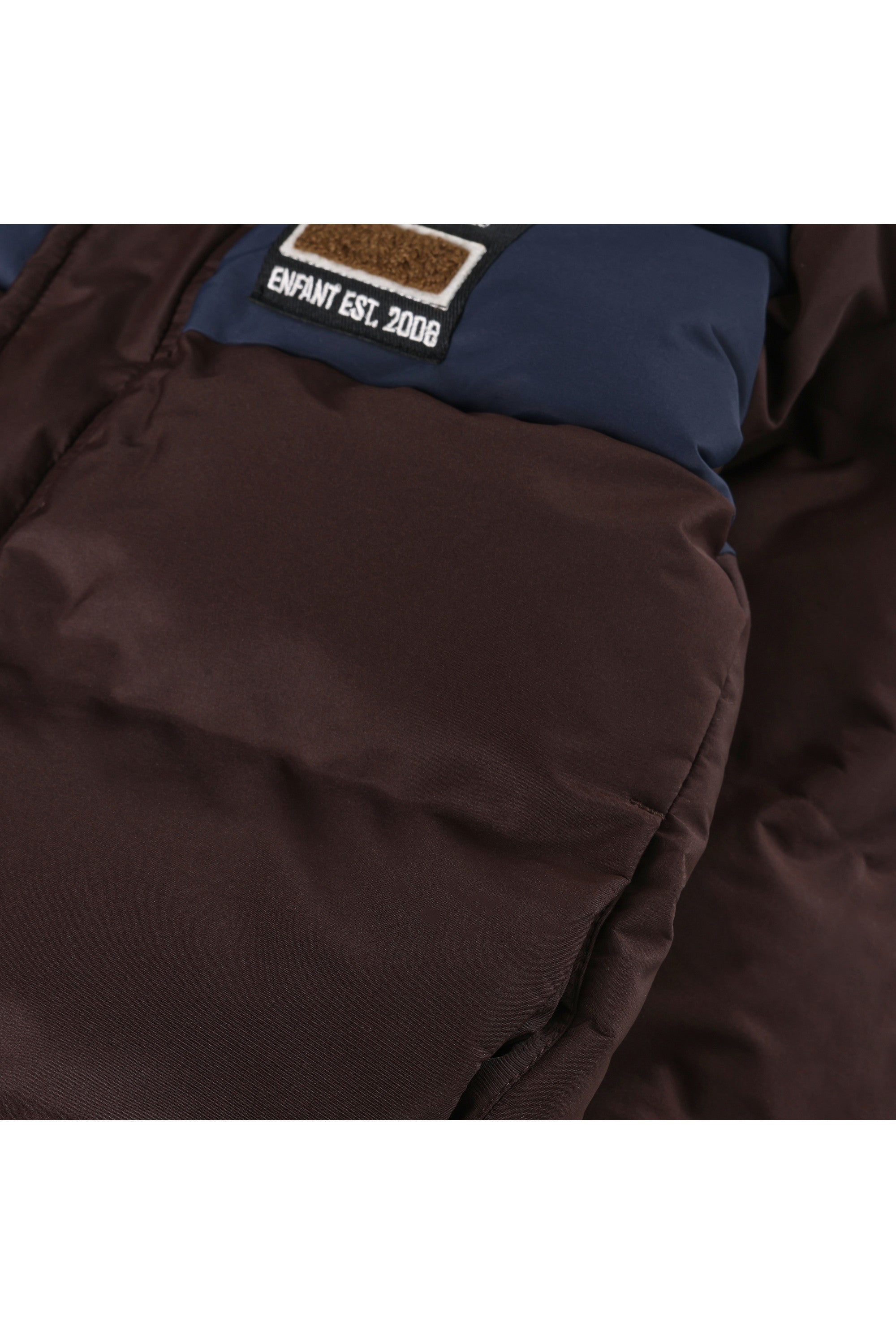Winterjas Quilt, Colorblock | Coffee Bean | En Fant