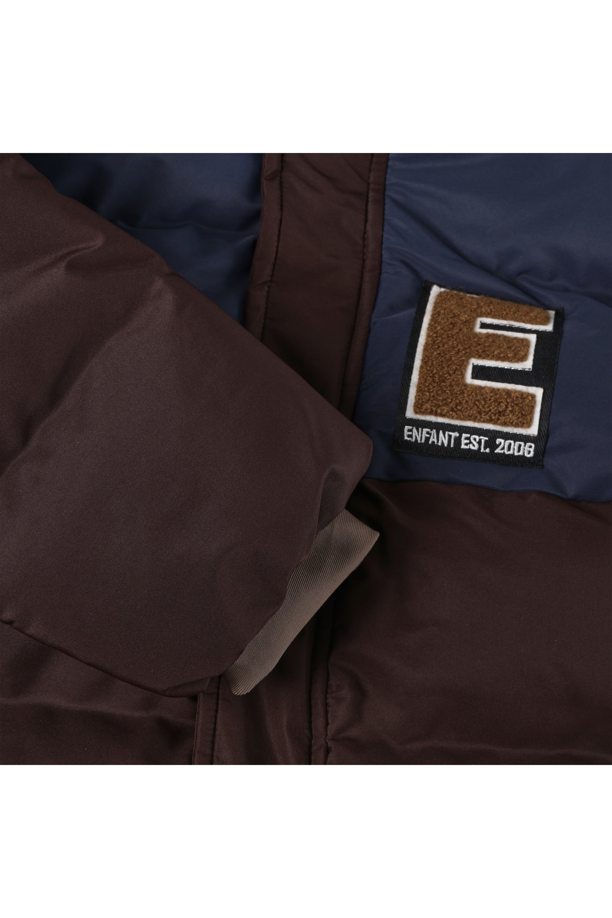 Winterjas Quilt, Colorblock | Coffee Bean | En Fant