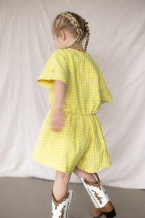 Woven playsuit Vichy | Bobo Choses