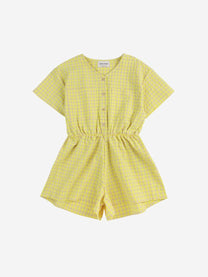 Woven playsuit Vichy | Bobo Choses