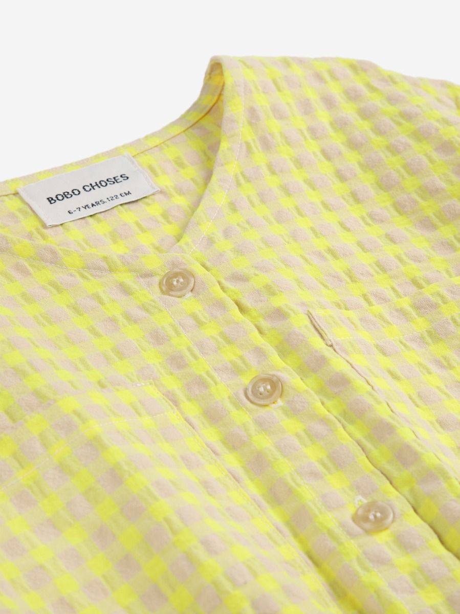 Woven playsuit Vichy | Bobo Choses