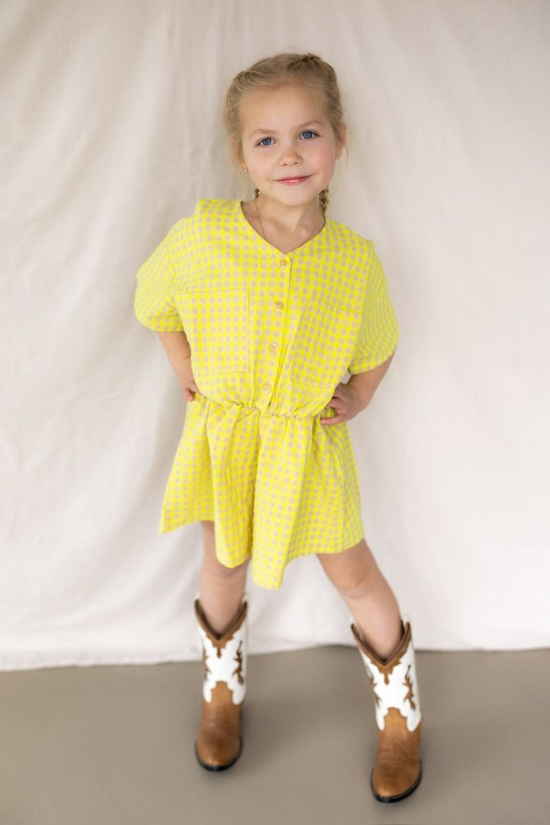 Woven playsuit Vichy | Bobo Choses