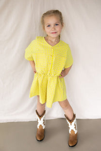 Woven playsuit Vichy | Bobo Choses