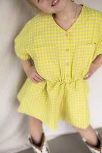 Woven playsuit Vichy | Bobo Choses