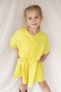 Woven playsuit Vichy | Bobo Choses