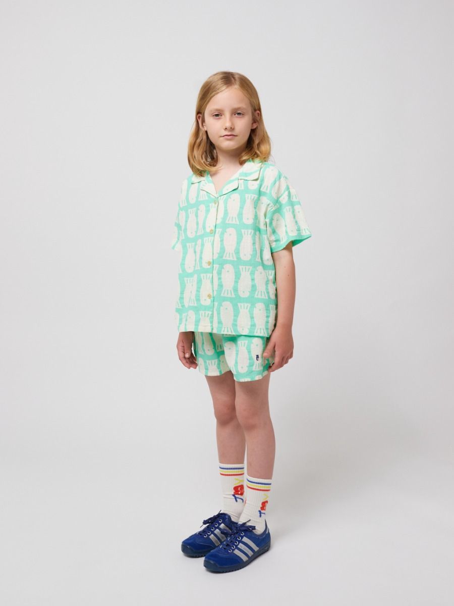 Woven shirt Lucky fish all over | Bobo Choses