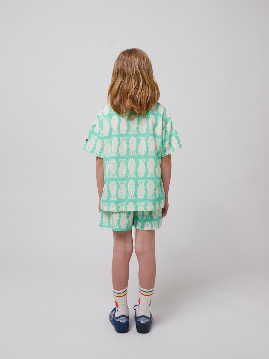 Woven shirt Lucky fish all over | Bobo Choses