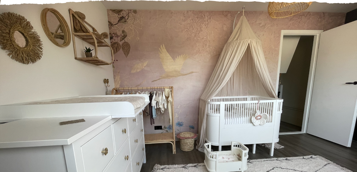 De prachtige babykamer van Imane