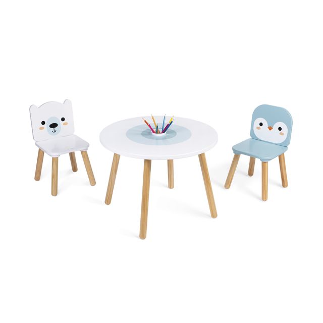 Tafeltje met stoelen | Houten speelgoed