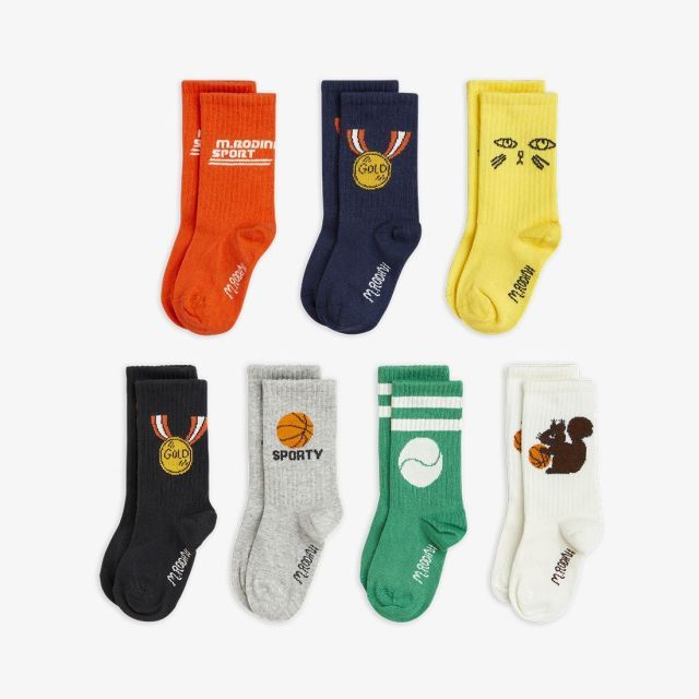Sporty socks 7-Pack | Multi | Mini Rodini