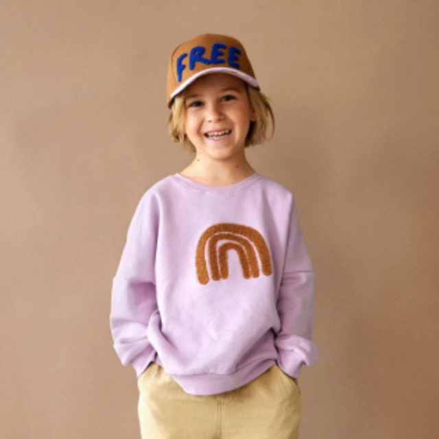 Kids sweater | Little gang/rainbow lilac | Lässig