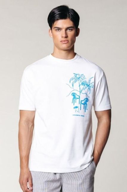 Basic T-shirt summer chairs | White | Colourful Rebel