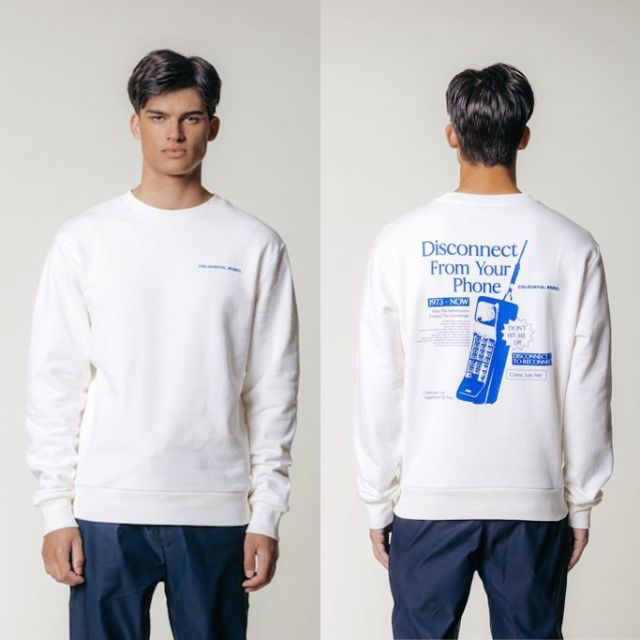 Basic sweater disconnect | Off white | Colourful Rebel