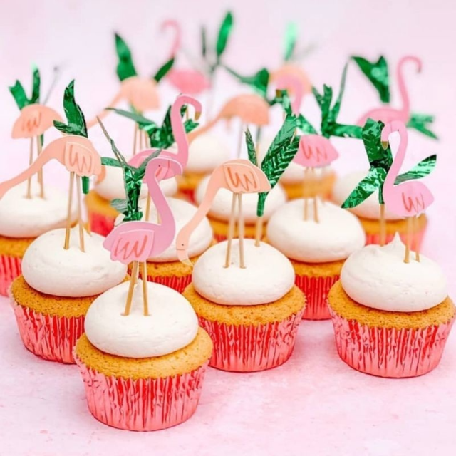 Cupcake set flamingo 24 stuks | Meri Meri