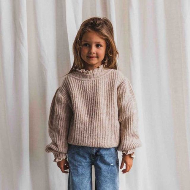 Sweater Hudson | Knitted beige | Charlie Petite