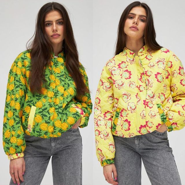 Jacket Mila | Pineapple Flower | Reversible | Harper & Yve