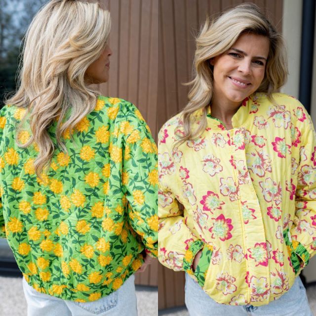 Jacket Mila | Pineapple Flower | Reversible | Harper & Yve