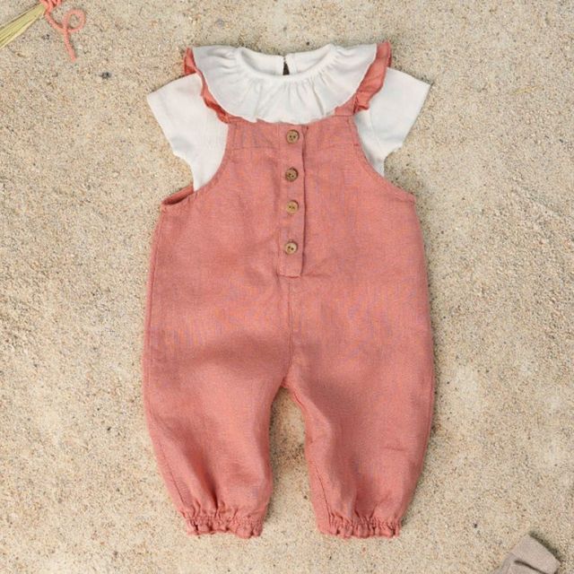 Linnen jumpsuit | Coral | Play Up
