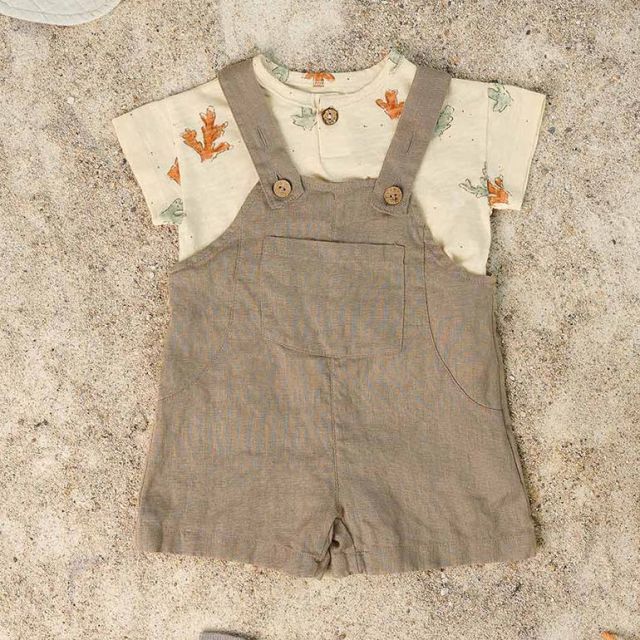 Linnen jumpsuit | Taupe | Play Up