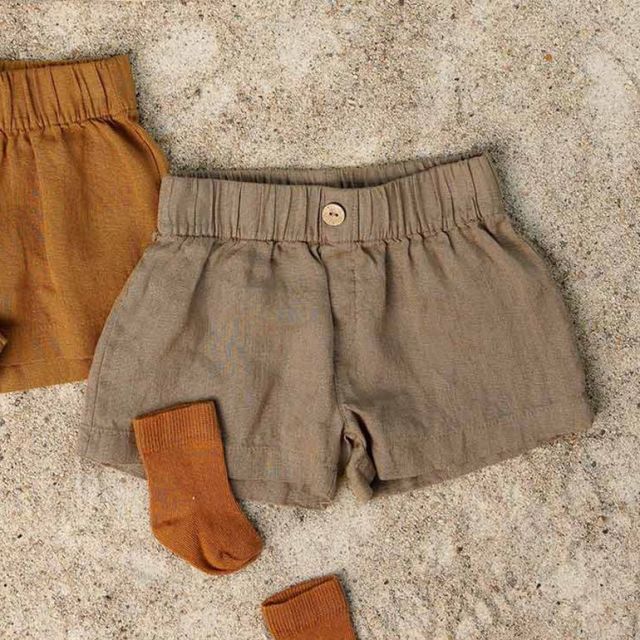 Linnen short | Taupe | Play Up