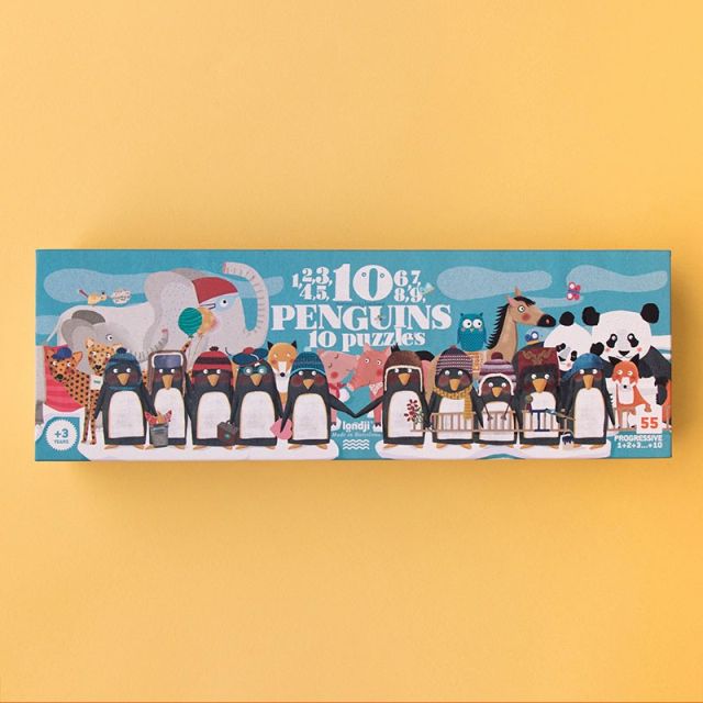 Puzzel | 10 Pinguïns