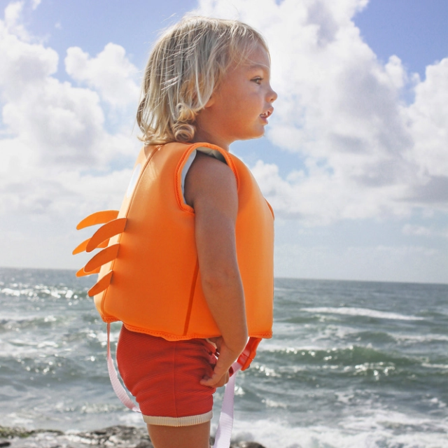 Zwemvest Sonny the Sea Creature | Neon Orange | Sunnylife