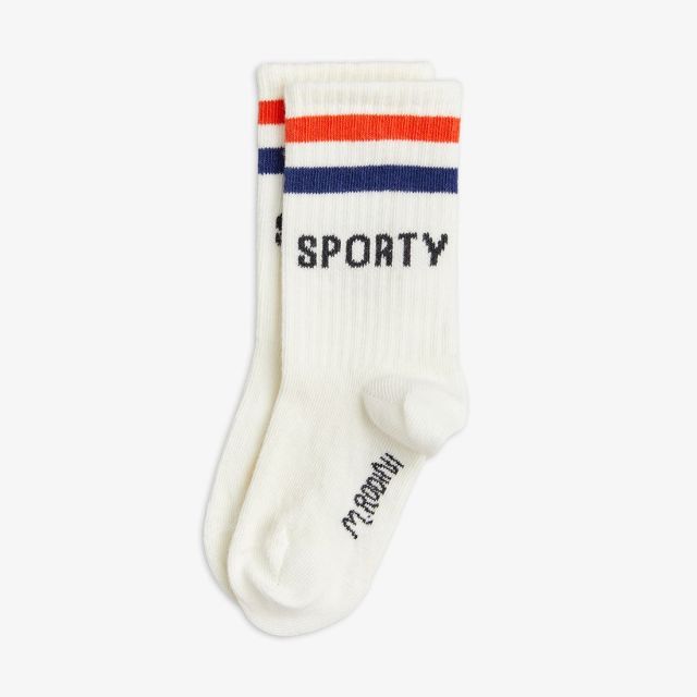 Sporty socks | White | Mini Rodini 