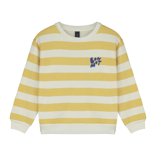 Sweatshirt Wide stripes | Ivory | Bonmot
