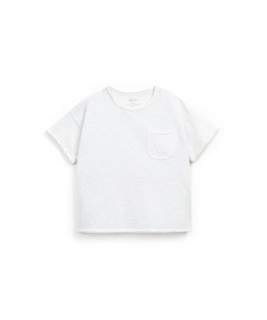 T-shirt Flamé kids | Wit met zakje | Play Up