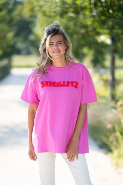 T-shirt Lois | Oversized pink | Stieglitz