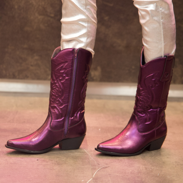 Western boots Maya | Dark purple
