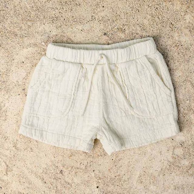 Woven shorts kids | Off-white | Play Up