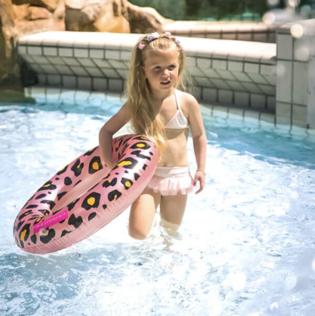 Kinderzwemband rosé panterprint