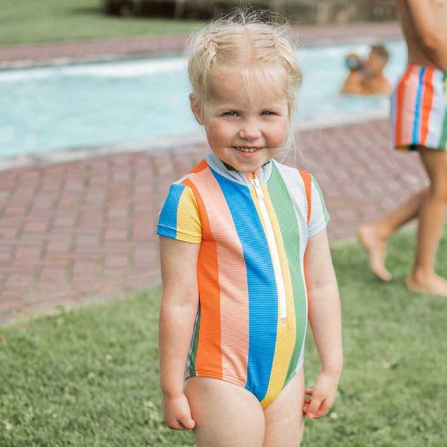 Swimsuit stripes | Multicolor | Tinycottons